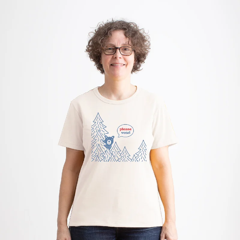 Look and feel your best in our women’s wear   Women's Basic Tee - Vote Natural