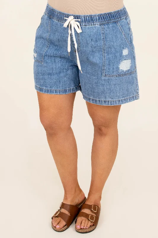 Get noticed with eye-catching women’s fashion   Catch The Tide Shorts, Denim