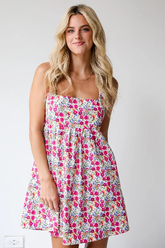 FINAL SALE - Pleasantly Darling Floral Mini Dress