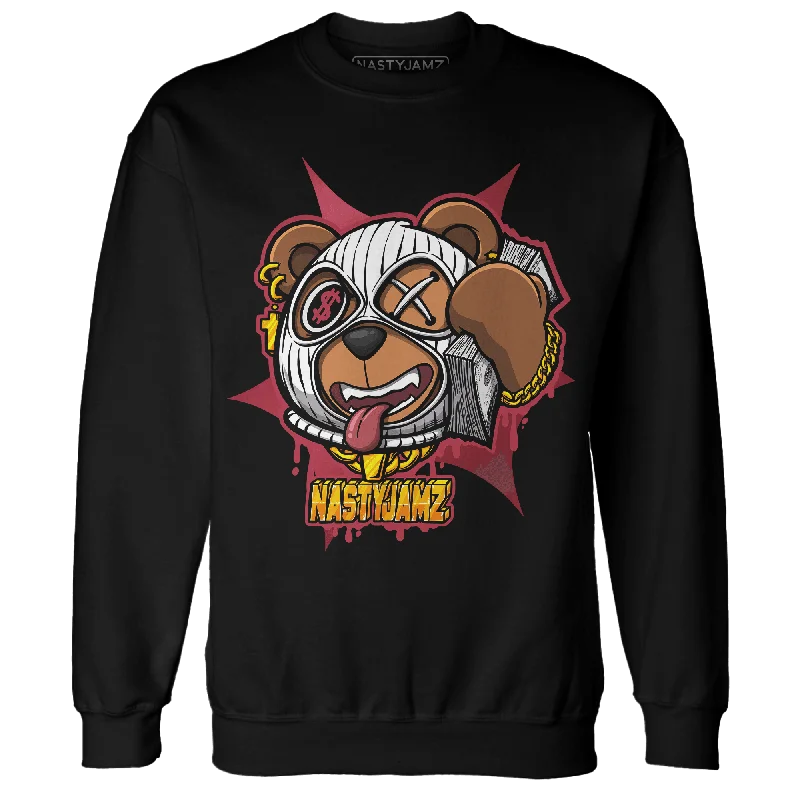 NastyJamz High 85 Metallic Burgundy 1s Sweatshirt Match Money Motive BER