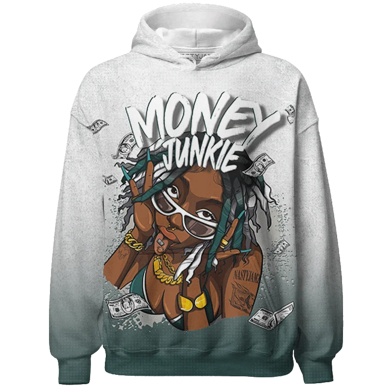 NastyJamz Oxidized Green 4s Hoodie Match Money Junkie 3D All-Over Print