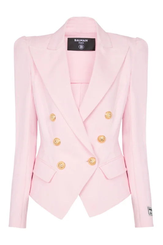 Trendy women’s clothing that suits every taste   Six Button Jacket - Rose Pale