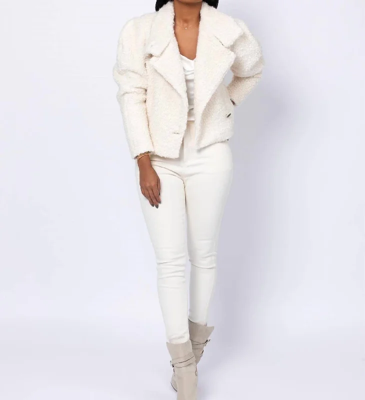 Create a timeless wardrobe with fashionable pieces   Rolian Jacket In White