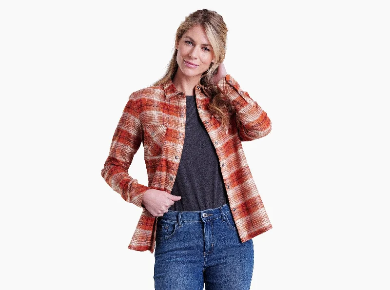 Women's Tess Long Sleeve Flannel - Autumn Spice