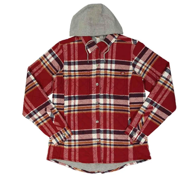 Women’s Flannel Hooded Shirt Jacket