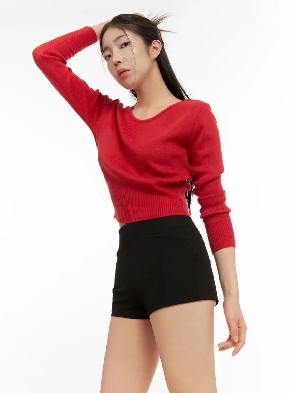 Elegant and comfortable women’s fashion wear   Classic Round Neck Sweater OA429