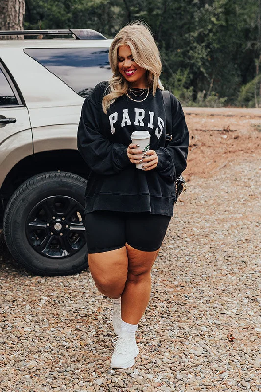 Paris Graphic Sweatshirt Curves