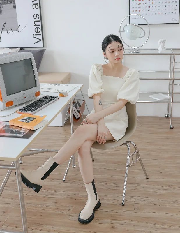 Chic and comfortable clothing for busy women   Valeria Dress in Ivory